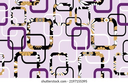 Seamless abstract geometric pattern. Vector Illustration.