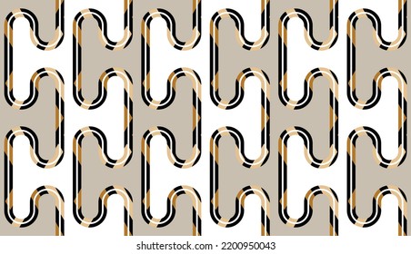 Seamless abstract geometric pattern. Vector Illustration.