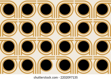 Seamless abstract geometric pattern. Vector Illustration.