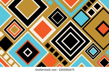 Seamless abstract geometric pattern. Vector Illustration.