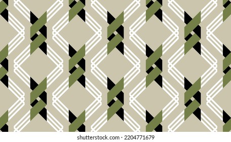 Seamless abstract geometric pattern. Vector Illustration. - Shutterstock ID 2204771679