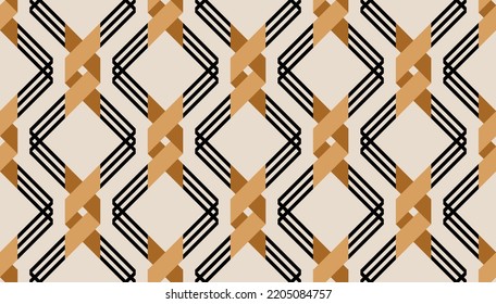 Seamless abstract geometric pattern. Vector Illustration.