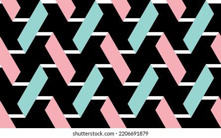 Seamless abstract geometric  pattern. Vector Illustration.