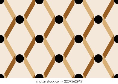 Seamless abstract geometric pattern. Vector Illustration.