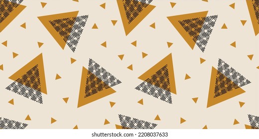 Seamless abstract geometric pattern. Vector Illustration.