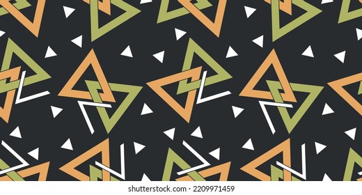 Seamless abstract geometric pattern. Vector Illustration.