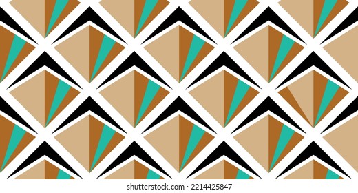 Seamless abstract geometric pattern. Vector Illustration.
