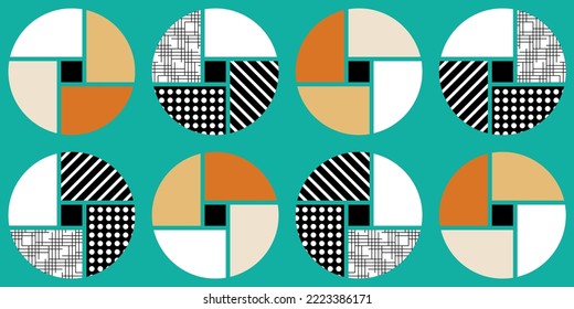 Seamless abstract geometric pattern. Vector Illustration.