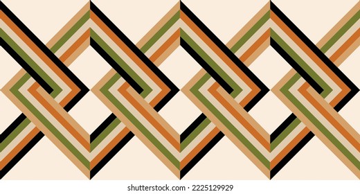 Seamless abstract geometric pattern. Vector Illustration.
