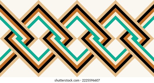 Seamless abstract geometric pattern. Vector Illustration.