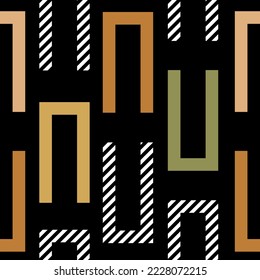 Seamless abstract geometric pattern. Vector Illustration.