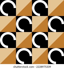 Seamless abstract geometric pattern. Vector Illustration.