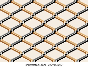 Seamless abstract geometric pattern. Vector Illustration.
