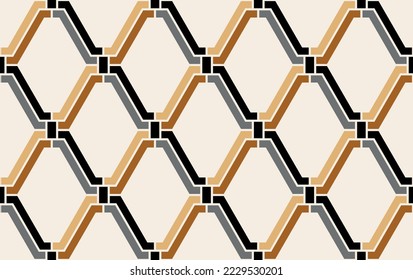 Seamless abstract geometric pattern. Vector Illustration.