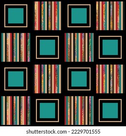 Seamless abstract geometric pattern. Vector Illustration.