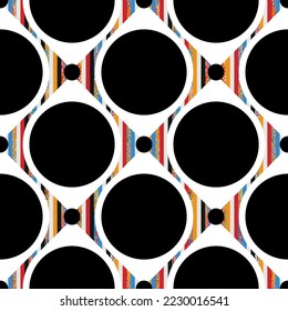 Seamless abstract geometric pattern. Vector Illustration.