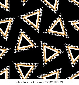 Seamless abstract geometric pattern. Vector Illustration.