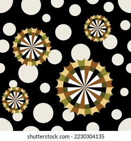 Seamless abstract geometric pattern. Vector Illustration.