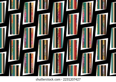 Seamless abstract geometric pattern. Vector Illustration.