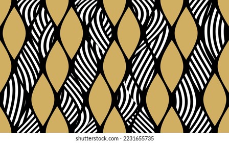 Seamless abstract geometric pattern. Vector Illustration.
