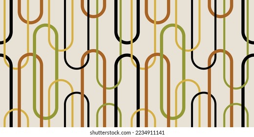 Seamless abstract geometric pattern. Vector Illustration.