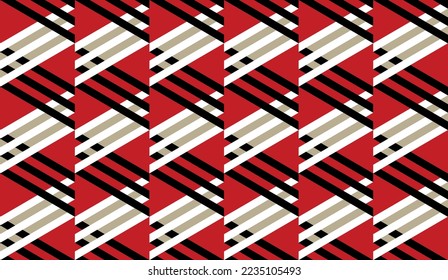 Seamless abstract geometric pattern. Vector Illustration.