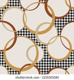 Seamless abstract geometric pattern. Vector Illustration.