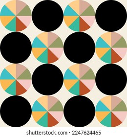 Seamless abstract geometric pattern. Vector Illustration