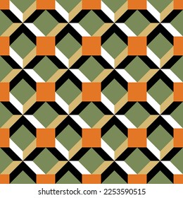 Seamless abstract geometric  pattern. Vector Illustration.