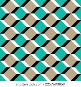 Seamless abstract geometric pattern. Vector Illustration.