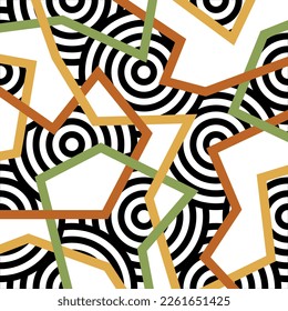 Seamless abstract geometric pattern. Vector Illustration.