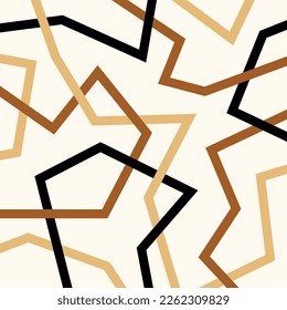 Seamless abstract geometric pattern. Vector Illustration.