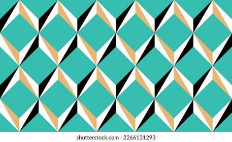 Seamless abstract geometric pattern. Vector Illustration.