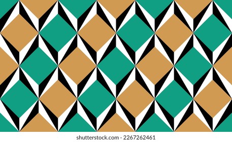 Seamless abstract geometric pattern. Vector Illustration.