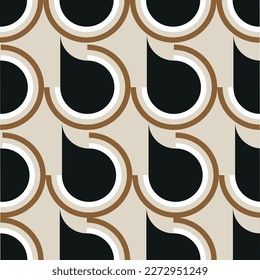 Seamless abstract geometric pattern. Vector Illustration.