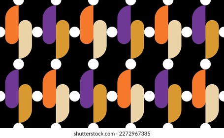 Seamless abstract geometric pattern. Vector Illustration.