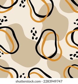 Seamless abstract geometric pattern. Vector Illustration.