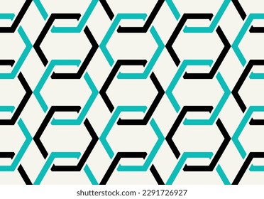 Seamless abstract geometric  pattern. Vector Illustration.