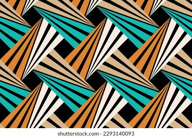 Seamless abstract geometric pattern. Vector Illustration.