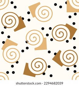 Seamless abstract geometric pattern. Vector Illustration.