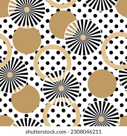 Seamless abstract geometric pattern. Vector Illustration.