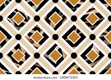 Seamless abstract geometric pattern. Vector Illustration