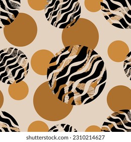 Seamless abstract geometric pattern. Vector Illustration