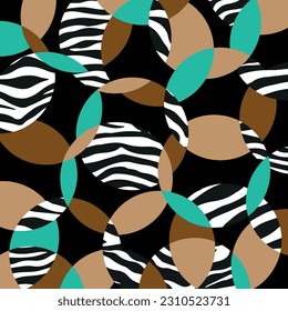 Seamless abstract geometric pattern. Vector Illustration