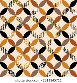 Seamless abstract geometric pattern. Vector Illustration