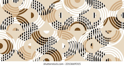 Seamless abstract geometric pattern. Vector Illustration