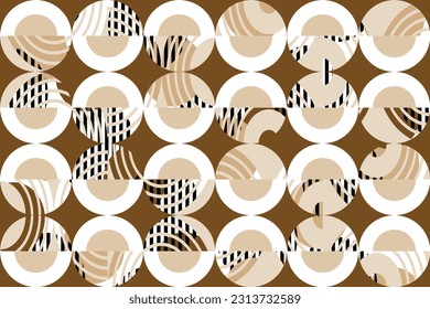 Seamless abstract geometric pattern. Vector Illustration
