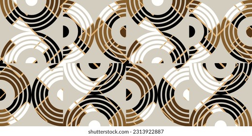 Seamless abstract geometric pattern. Vector Illustration