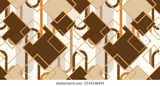 Seamless abstract geometric pattern. Vector Illustration