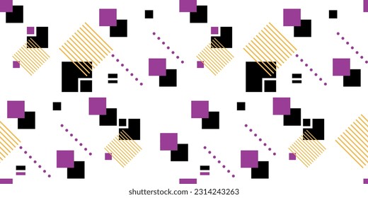 Seamless abstract geometric pattern. Vector Illustration